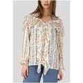 Chemise Kebello blouse imprim&eacute; floral F, Blanc Blanc