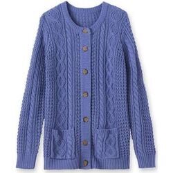 Gilet Daxon by - Cardigan maille torsadée Bleu