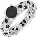 Femmes sur Grenoble : Bijoux Sc Crystal B2702-NOIR-8-56