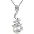 Collier Sc Crystal B2885-ARGENT Argent&eacute; Grenoble