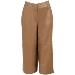 Pantalon Oakwood Jupe culotte en cuir Meghan ref 54145 cafe
