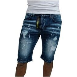 Short Redskins Bermuda jeans Zip Graph ref 52017 Bleu