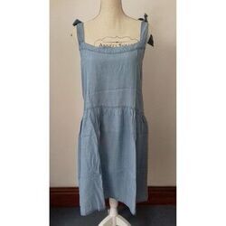 Robe courte Tommy Hilfiger ROBE BRETELLES &agrave; NOUER - TOMMY HILFIGER - T.L - NEUVE Bleu