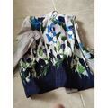 Chemises sur Grenoble : Chemise Lea Kanth blazer bleu/vert ceintr&eacute; Multicolore