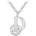 Collier Sc Crystal B1498-D Argent&eacute;