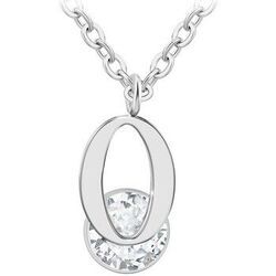 Collier Sc Crystal B1498-O Argent&eacute;