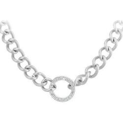 Collier Sc Crystal B2899-ARGENT Argent&eacute;