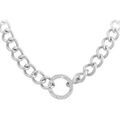 Collier Sc Crystal B2899-ARGENT Argent&eacute; Grenoble