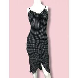 Robe courte Sinequanone Sinequanone - Robe Noire &agrave; Pois T. 36 Noir