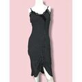 Robe courte Sinequanone Sinequanone - Robe Noire &agrave; Pois T. 36 Noir