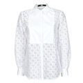 Chemises sur Grenoble : Chemise Karl Lagerfeld KL MONOGRAM LACE BIB SHIRT