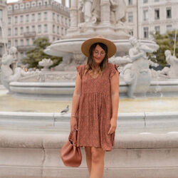 Robe courte C&eacute;leste DAHLIA Multicolore