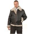 Vestes sur Grenoble : Blouson Giorgio Bombardier en mouton retourn&eacute; Ref 20 Marron
