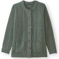 Gilets sur Grenoble : Gilet Daxon by - Cardigan maille torsadée Vert
