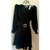 Robe courte Mango Robe velours noire mango