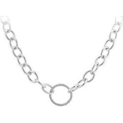 Collier Sc Crystal B2963-ARGENT Argent&eacute;