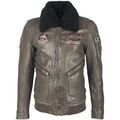Blouson Gipsy Blouson en cuir Gipsy Homme Ref 55044 Gris Fonce