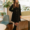 Robe courte C&eacute;leste JASMIN Noir