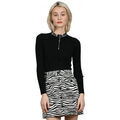 Pull sur Grenoble : Pull Molly Bracken Pull Femme avec encolure zippé - Noir