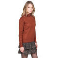 Pull sur Grenoble : Pull Deeluxe Pull Femme col roulé couleur brique - Rouge