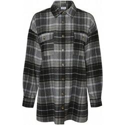 Chemise Noisy May Chemise en flanelle F, Gris