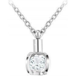 Collier Sc Crystal B3233-ARGENT Argent&eacute;