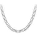 Collier Sc Crystal SN017 Argent&eacute;