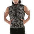 Veste Code 22 Veste &agrave; capuche sans manches Cargo Code22 Gris