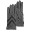 Gants Isotoner gants tactile femme laine gris chin&eacute; 85229 Gris