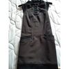 Robe courte Mado Et Les Autres ROBE COURTE CHOCOLAT ET GANSE NOIRE