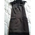 Robe courte Mado Et Les Autres ROBE COURTE CHOCOLAT ET GANSE NOIRE Grenoble