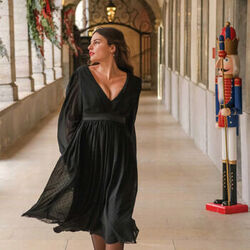Robe C&eacute;leste PERSEE Noir