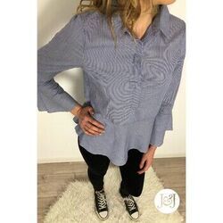 Chemise Jeunes Et Jolies Chemisier &agrave; rayures Marine "Barcelone" Bleu