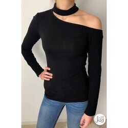 T-shirt Jeunes Et Jolies Top noir "Argos"
