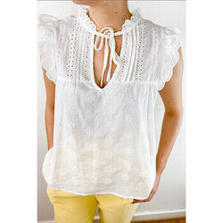 T-shirt Jeunes Et Jolies Top en broderie anglaise Mumbai