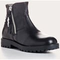 Chaussures enfants sur Grenoble : Bottines enfant Reqin's Bottines Fille Tornade Cuir Noir -
