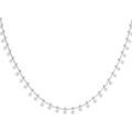 Collier Sc Crystal B3097-ARGENT Argent&eacute; Grenoble
