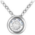 Collier Sc Crystal B3086-ARGENT Argent&eacute; Grenoble