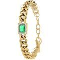 Bracelets Sc Boh&egrave;me B3216-DORE-VERT Dor&eacute;