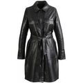 Robe Oakwood Robe chemise en cuir Ref 54344 noir