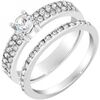 Bijoux Sc Crystal B3094-ARGENT-7-54 Argent&eacute;