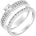 Bijoux Sc Crystal B3094-ARGENT-8-56 Argent&eacute;