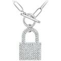 Collier Sc Crystal B3139-ARGENT Argent&eacute; Grenoble