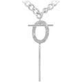 Collier Sc Crystal B3137-ARGENT Argent&eacute; Grenoble
