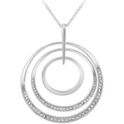Collier Sc Crystal B3171-ARGENT Argent&eacute;