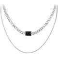 Collier Sc Crystal B3173-ARGENT Argent&eacute;