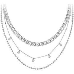 Collier Sc Crystal B3172-ARGENT Argent&eacute;
