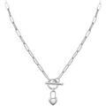 Collier Sc Crystal B3229-ARGENT Argent&eacute;