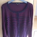 Gilets sur Grenoble : Gilet H&M Gilet cardigan H amp;M bordeaux et bleu marine