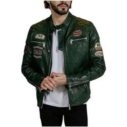 Blouson Redskins Blouson en cuir Nitro Barcelona ref 51965 Vert